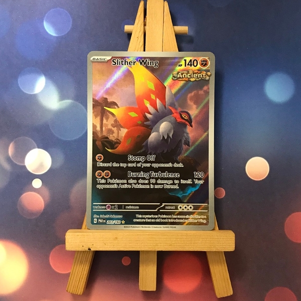Thẻ hình Pokemon Slither Wing 203/182 - Lá bài lẻ Paradox Rift Illustration Rare tiếng Anh chính hãng ảnh 4