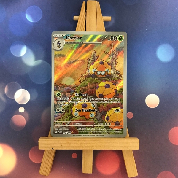 Thẻ hình Pokemon Dottler 184/182 - Lá bài lẻ Paradox Rift Illustration Rare tiếng Anh chính hãng ảnh 4
