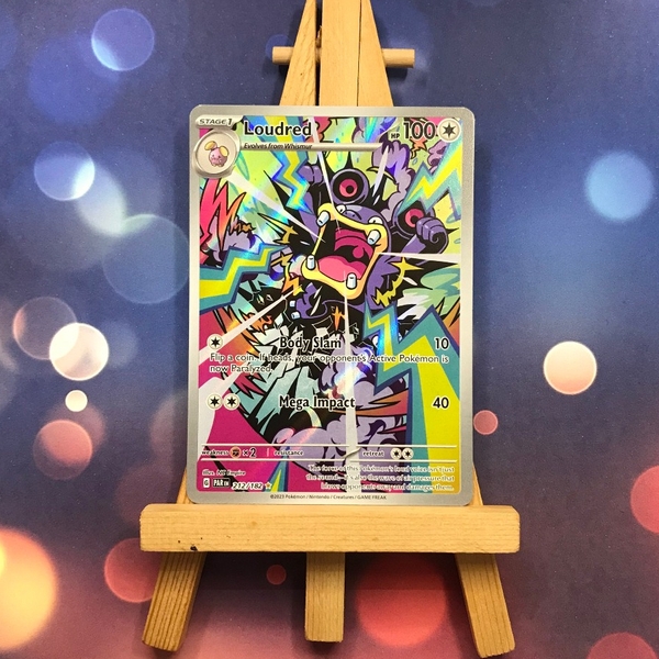 Thẻ hình Pokemon Loudred 212/182 - Lá bài lẻ Paradox Rift Illustration Rare tiếng Anh chính hãng ảnh 5