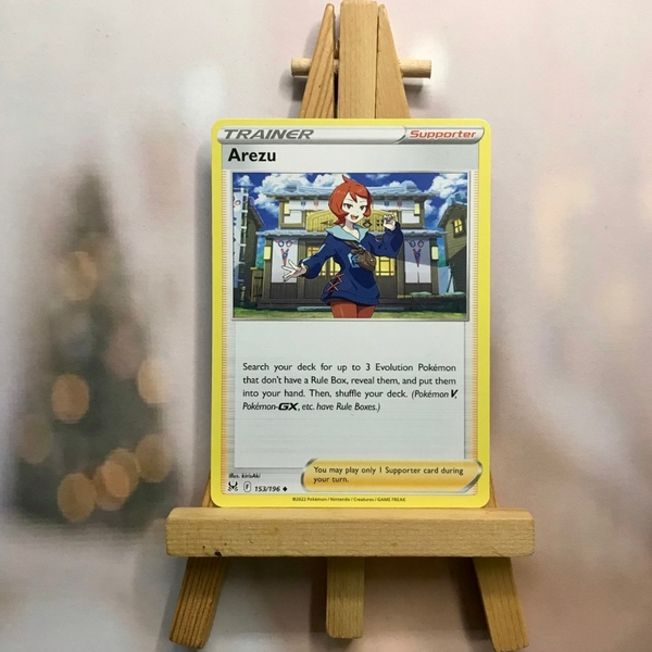 Thẻ hình Pokemon Arezu 153/196 - Lá bài lẻ Sword & Shield Lost Origin Uncommon Reverse Holo tiếng Anh chính hãng