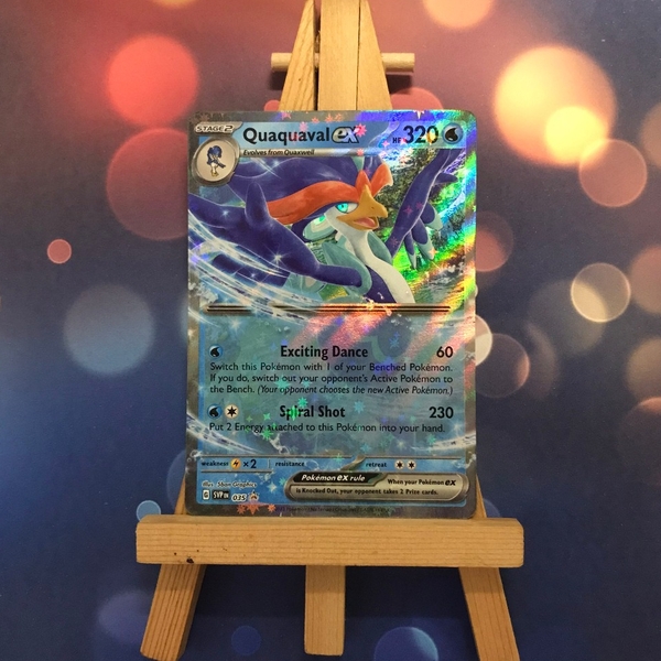 Thẻ hình Pokemon Quaquaval ex SVP035 - Lá bài lẻ Promo tiếng Anh chính hãng ảnh 2