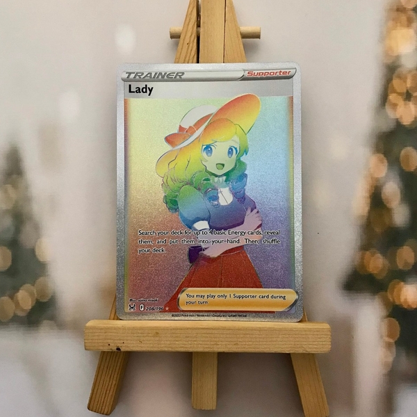 Thẻ hình Pokemon Lady 208/196 - Lá bài lẻ Lost Origin Hyper Rare tiếng Anh chính hãng