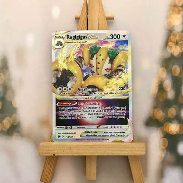 Thẻ hình Pokemon Regigigas VSTAR 114/159 - Lá bài lẻ Crown Zenith Ultra Rare tiếng Anh ảnh 2
