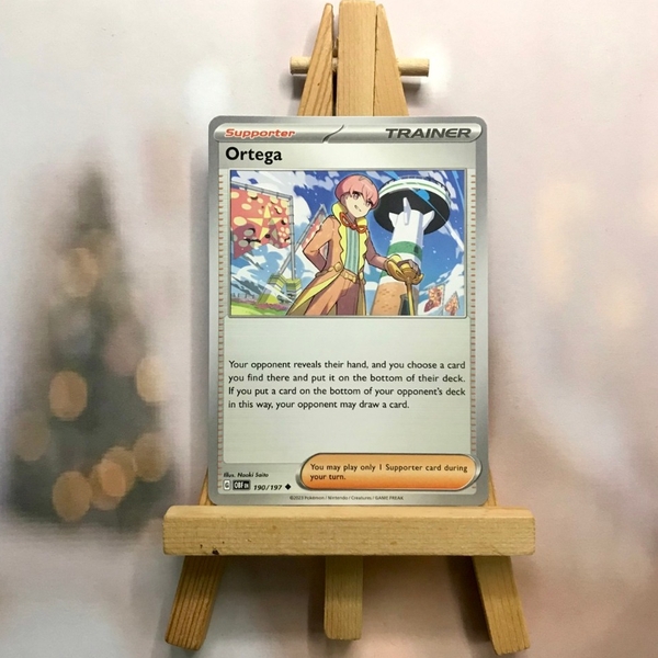 Thẻ hình Pokemon Ortega 190/197 - Lá bài Scarlet & Violet: Obsidian Flames Uncommon Reverse Holo tiếng Anh chính hãng