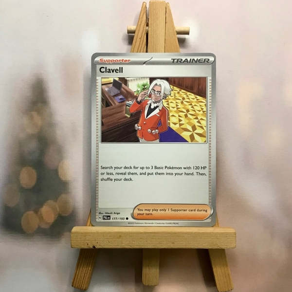 Thẻ hình Pokemon Clavell 177/193 - Lá bài Scarlet & Violet: Paldea Evolved Common Reverse Holo tiếng Anh chính hãng ảnh 3