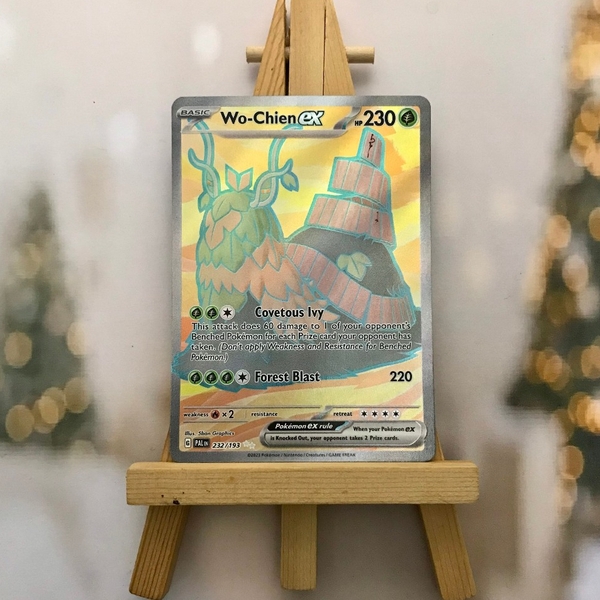 Thẻ hình Pokemon Wo-Chien ex 232/193 - Lá bài lẻ Scarlet&Violet Paldea Evolved Full Art Secret Rare tiếng Anh chính hãng