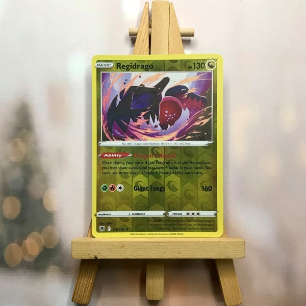 Thẻ hình Pokemon Regidrago 118/189 - Lá bài lẻ Astral Radiance Rare Reverse Holo tiếng Anh chính hãng