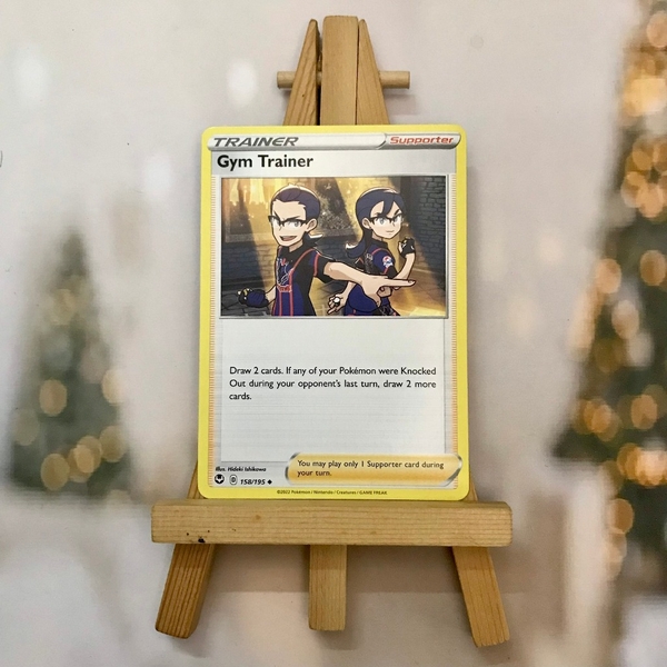 Thẻ hình Pokemon Gym Trainer 158/195 - Lá bài Sword&Shield Silver Tempest Uncommon Reverse Holo tiếng Anh chính hãng ảnh 2