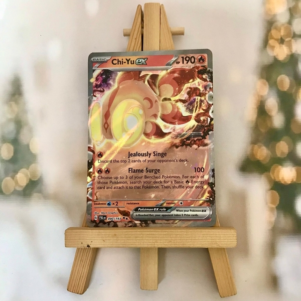 Thẻ hình Pokemon Chi-Yu ex 040/193 - Lá bài Scarlet & Violet: Paldea Evolved Ultra Rare tiếng Anh chính hãng ảnh 3