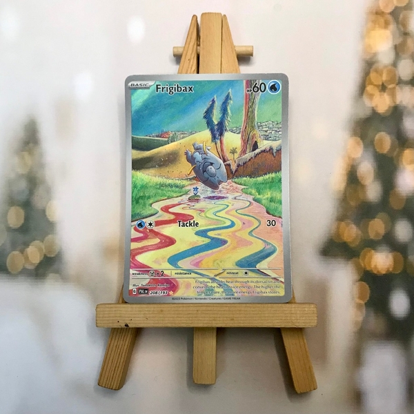 Thẻ hình Pokemon Frigibax 208/193 - Lá bài lẻ Paldea Evolved Illustration Rare tiếng Anh chính hãng ảnh 3