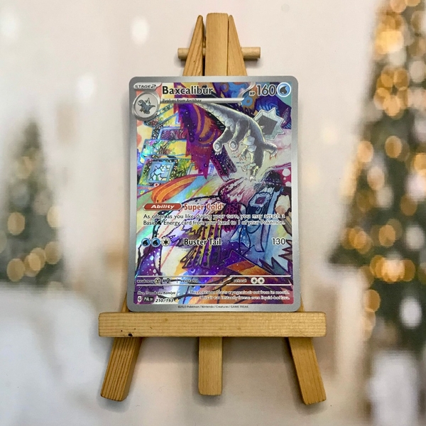 Thẻ hình Pokemon Baxcalibur 210/193 - Lá bài lẻ Paldea Evolved Illustration Rare tiếng Anh chính hãng ảnh 2