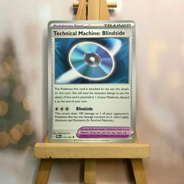Thẻ hình Pokemon Technical Machine: Blindside 176/182 - Lá bài lẻ Paradox Rift Uncommon Reverse Holo tiếng Anh chính hãng