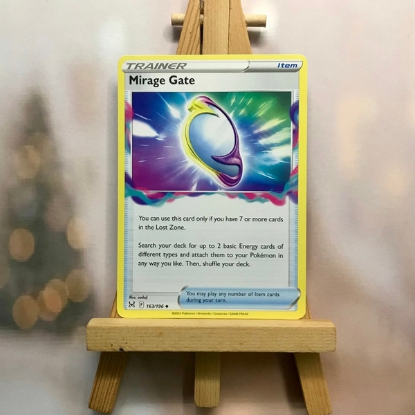 Thẻ hình Pokemon Mirage Gate 163/196 - Lá bài lẻ Lost Origin Uncommon Reverse Holo tiếng Anh chính hãng ảnh 2