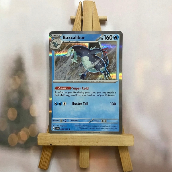 Thẻ hình Pokemon Baxcalibur 060/193 - Lá bài lẻ Scarlet & Violet: Paldea Evolved Reverse Holo Rare tiếng Anh chính hãng ảnh 2