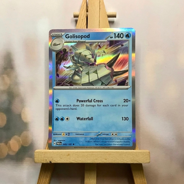 Thẻ hình Pokemon Golisopod 049/182 - Lá bài lẻ Paradox Rift Holo Rare Reverse Holo tiếng Anh chính hãng ảnh 3
