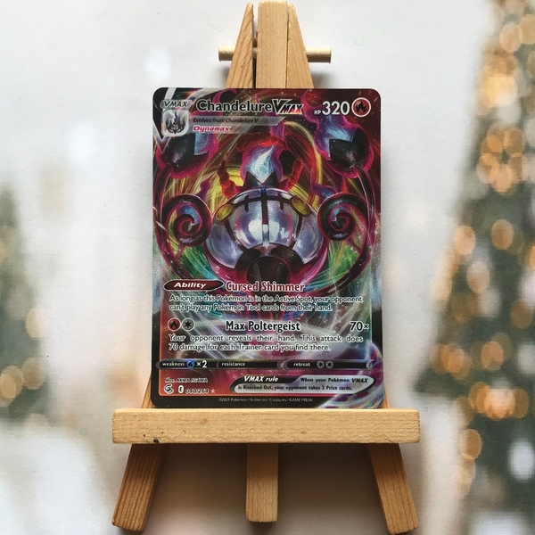 Thẻ hình Pokemon Chandelure VMAX 040/264 - Lá bài lẻ Fusion Strike Ultra Rare tiếng Anh chính hãng