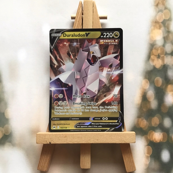 Thẻ hình Pokemon Duraludon V 103/159 - Lá bài lẻ Crown Zenith Ultra Rare tiếng Anh chính hãng