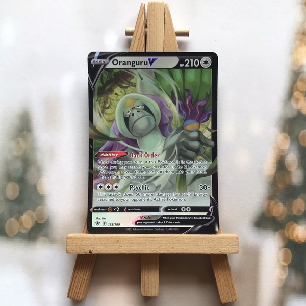 Thẻ hình Pokemon Oranguru V 133/189 - Lá bài lẻ Astral Radiance Ultra Rare tiếng Anh chính hãng