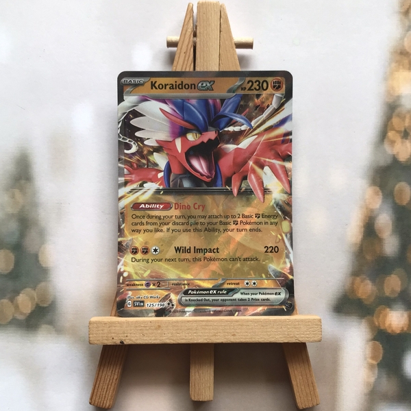 Thẻ hình Pokemon Koraidon ex 125/198 - Lá bài Scarlet & Violet Base Set Ultra Rare tiếng Anh chính hãng
