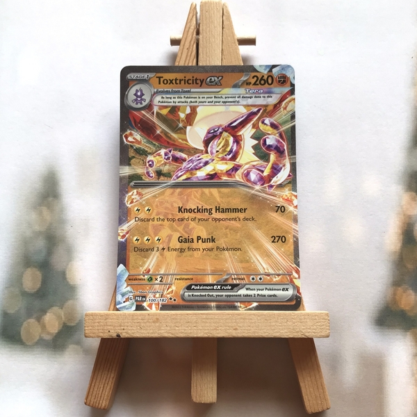 Thẻ hình Pokemon Toxtricity ex 100/182 - Lá bài Scarlet & Violet: Paradox Rift Ultra Rare tiếng Anh chính hãng
