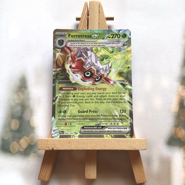 Thẻ hình Pokemon Forretress ex 005/193 - Lá bài Scarlet & Violet: Paldea Evolved Ultra Rare tiếng Anh chính hãng