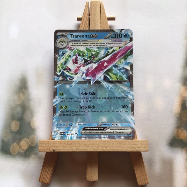 Thẻ hình Pokemon Tsareena ex 046/182 - Lá bài Scarlet & Violet: Paradox Rift Ultra Rare tiếng Anh chính hãng ảnh 2