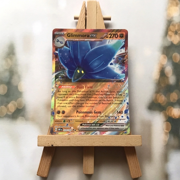 Thẻ hình Pokemon Glimmora ex 123/197 - Lá bài Scarlet & Violet: Obsidian Flames Ultra Rare tiếng Anh chính hãng