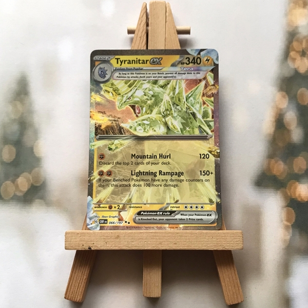 Thẻ hình Pokemon Tyranitar ex 066/197 - Lá bài lẻ Obsidian Flames Ultra Rare tiếng Anh chính hãng