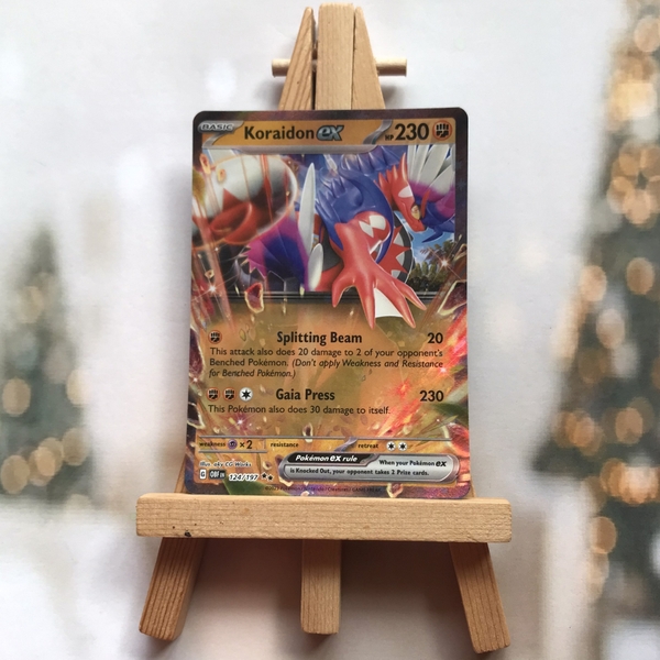 Thẻ hình Pokemon Koraidon ex 124/197 - Lá bài Scarlet & Violet: Obsidian Flames Ultra Rare tiếng Anh chính hãng