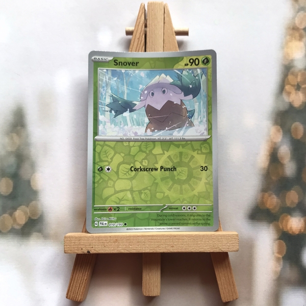 Thẻ hình Pokemon Snover 010/193 - Lá bài lẻ Scarlet & Violet: Paldea Evolved Uncommon Reverse Holo tiếng Anh chính hãng