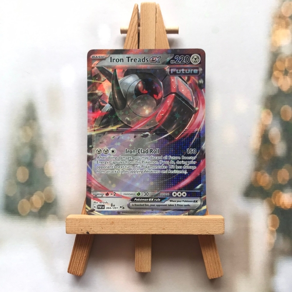 Thẻ hình Pokemon Iron Treads ex 066/091 - Lá bài Paldean Fates Ultra Rare tiếng Anh chính hãng ảnh 2
