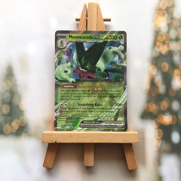 Thẻ hình Pokemon Meowscarada ex SVP033 - Lá bài lẻ Promo tiếng Anh chính hãng