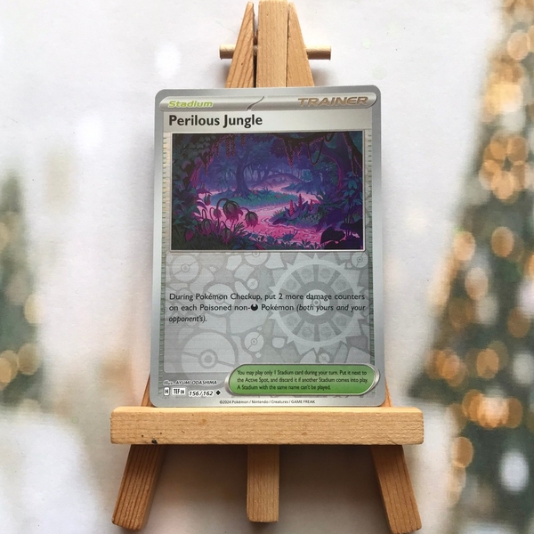 Thẻ hình Pokemon Perilous Jungle 156/162 - Lá bài lẻ Temporal Forces Uncommon Reverse Holo tiếng Anh chính hãng ảnh 3