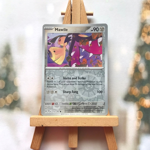 Thẻ hình Pokemon Mawile 112/162 - Lá bài lẻ Temporal Forces Common Reverse Holo tiếng Anh chính hãng