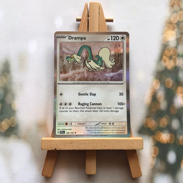 Thẻ hình Pokemon Drampa 138/162 - Lá bài lẻ Scarlet Violet Temporal Forces Holo Rare Reverse Holo tiếng Anh ảnh 4