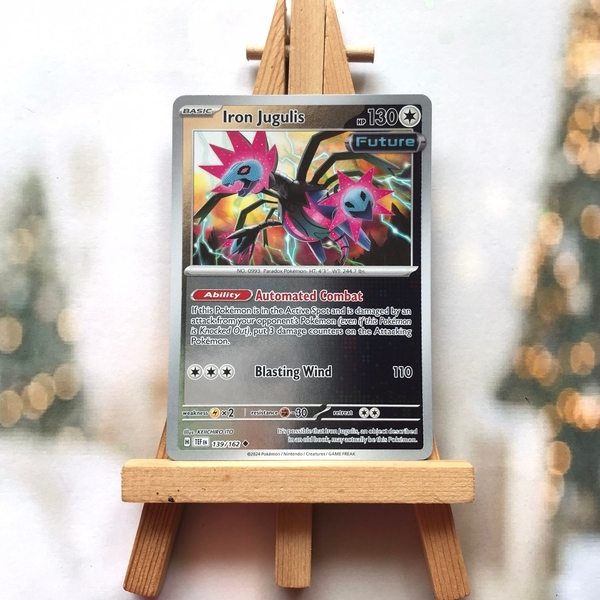 Thẻ hình Pokemon Iron Jugulis 139/162 - Lá bài lẻ Temporal Forces Uncommon Reverse Holo tiếng Anh chính hãng
