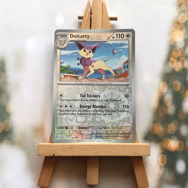 Thẻ hình Pokemon Delcatty 131/162 - Lá bài lẻ Temporal Forces Uncommon Reverse Holo tiếng Anh chính hãng