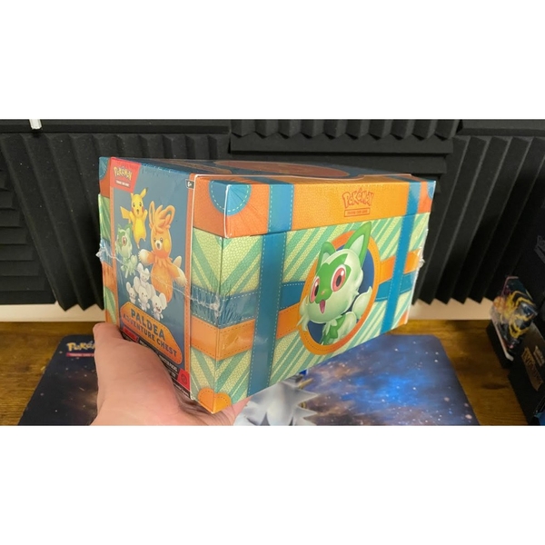 Hộp thẻ bài Paldea Treasure Chest - Pokemon TCG Box chính hãng ảnh 2