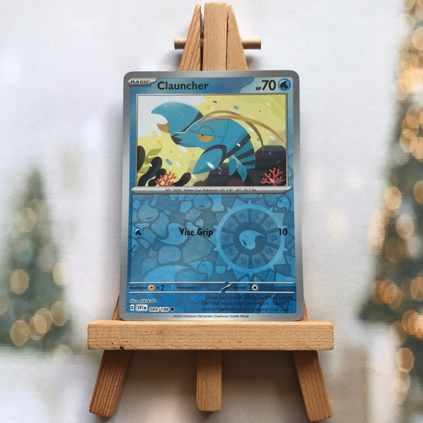 Thẻ hình Pokemon Clauncher 049/198 - Lá bài lẻ Scarlet & Violet Base Set Common Reverse Holo tiếng Anh chính hãng