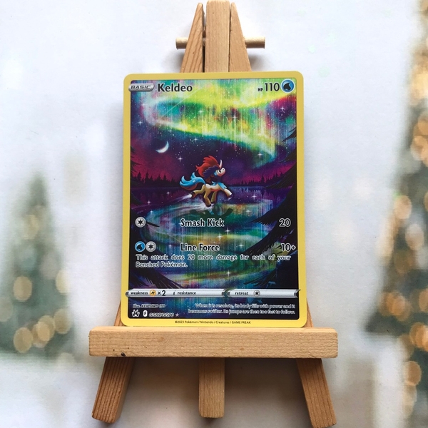 Thẻ hình Pokemon Keldeo GG07/GG70 - Lá bài lẻ Holo Rare tiếng Anh chính hãng