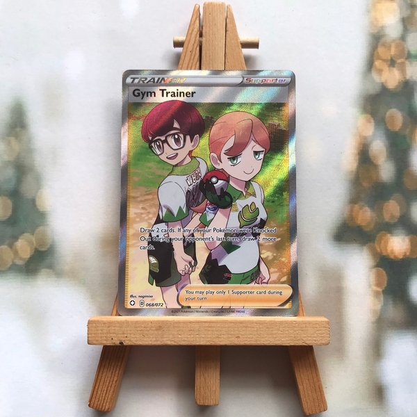 Thẻ hình Pokemon Gym Trainer 068/072 - Lá bài lẻ Full Art Ultra Rare tiếng Anh chính hãng