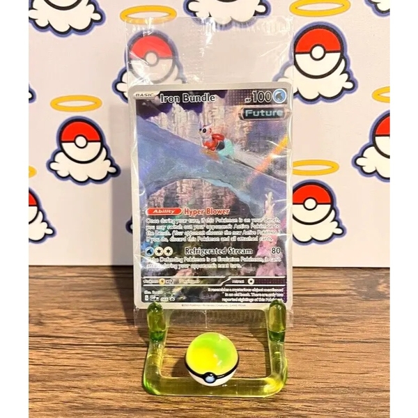 Thẻ hình Pokemon Iron Bundle SVP066 (seal) - Lá bài lẻ Illustration Rare Promo tiếng Anh chính hãng