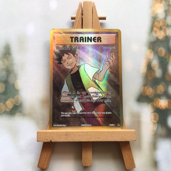 Thẻ hình Pokemon Brock's Grit 107/108 - Lá bài lẻ XY: Evolutions Full Art Ultra Rare tiếng Anh chính hãng