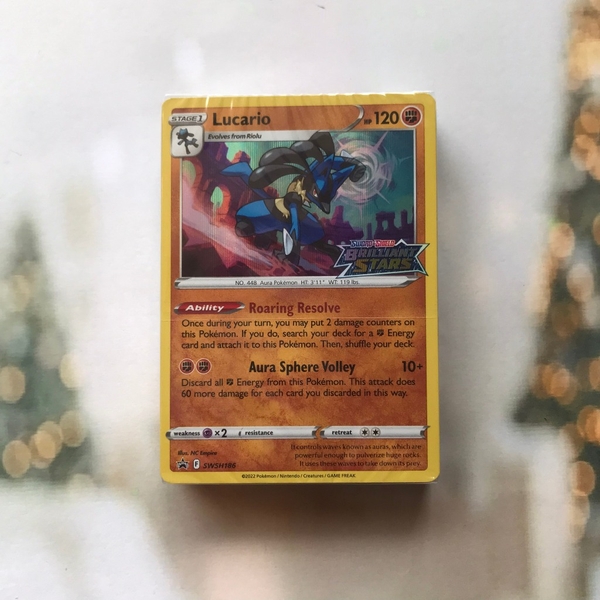Gói 40 Thẻ Hình Pokemon Brilliant Stars Deck ready-to-play (seal) - Túi lá bài từ Hộp Build & Battle Stadium chính hãng ảnh 2