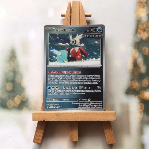 Thẻ hình Pokemon Iron Bundle 056/182 - Lá bài lẻ Paradox Rift Uncommon Reverse Holo tiếng Anh chính hãng