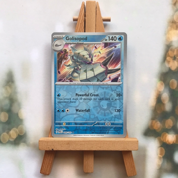 Thẻ hình Pokemon Golisopod 049/182 - Lá bài lẻ Paradox Rift Holo Rare Reverse Holo tiếng Anh chính hãng ảnh 2