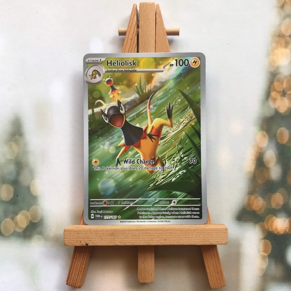 Thẻ hình Pokemon Heliolisk 177/167 - Lá bài lẻ Scarlet&Violet Twilight Masquerade Illustration Rare tiếng Anh chính hãng