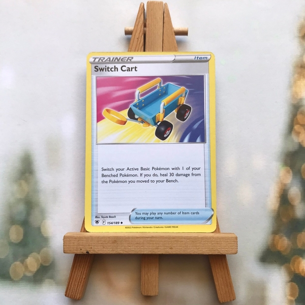 Thẻ hình Pokemon Switch Cart 154/189 - Lá bài lẻ Astral Radiance Uncommon Reverse Holo tiếng Anh chính hãng ảnh 2