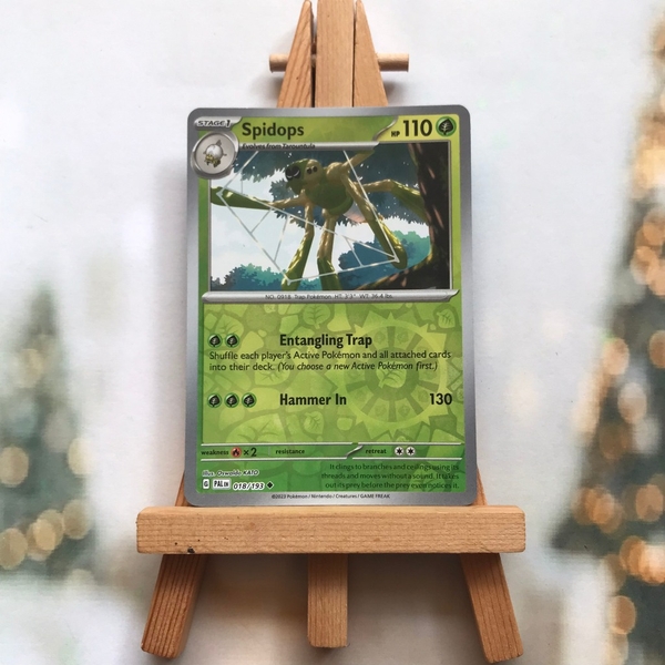 Thẻ hình Pokemon Spidops 018/193 - Lá bài lẻ Scarlet & Violet: Paldea Evolved Uncommon Reverse Holo tiếng Anh chính hãng