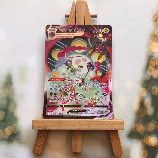Thẻ hình Pokemon Orbeetle VMAX TG13/TG30 - Lá bài lẻ Ultra Rare tiếng Anh chính hãng